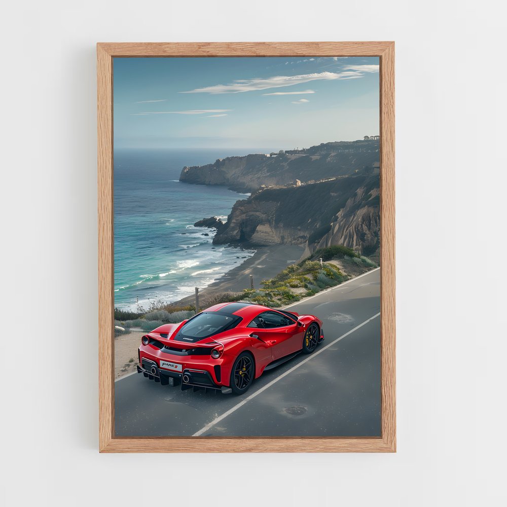 Poster pista route – affiche Ferrari (vue 4)